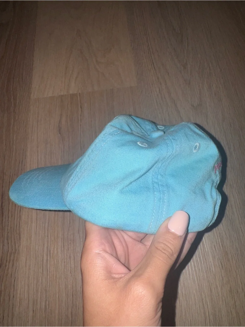 Ralph Lauren Polo Kids 12-24M Blue & Pink Hat